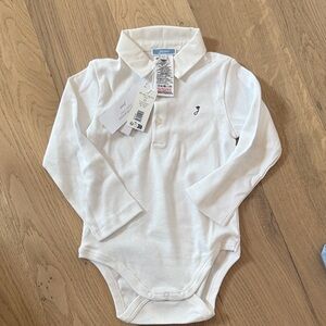Jacadi White Long Sleeve Bodysuit